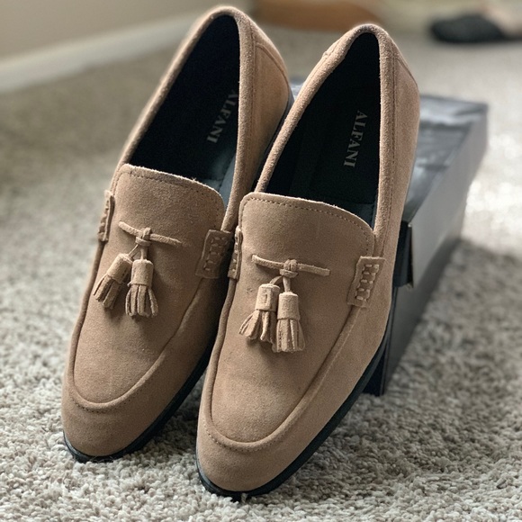 alfani suede loafers